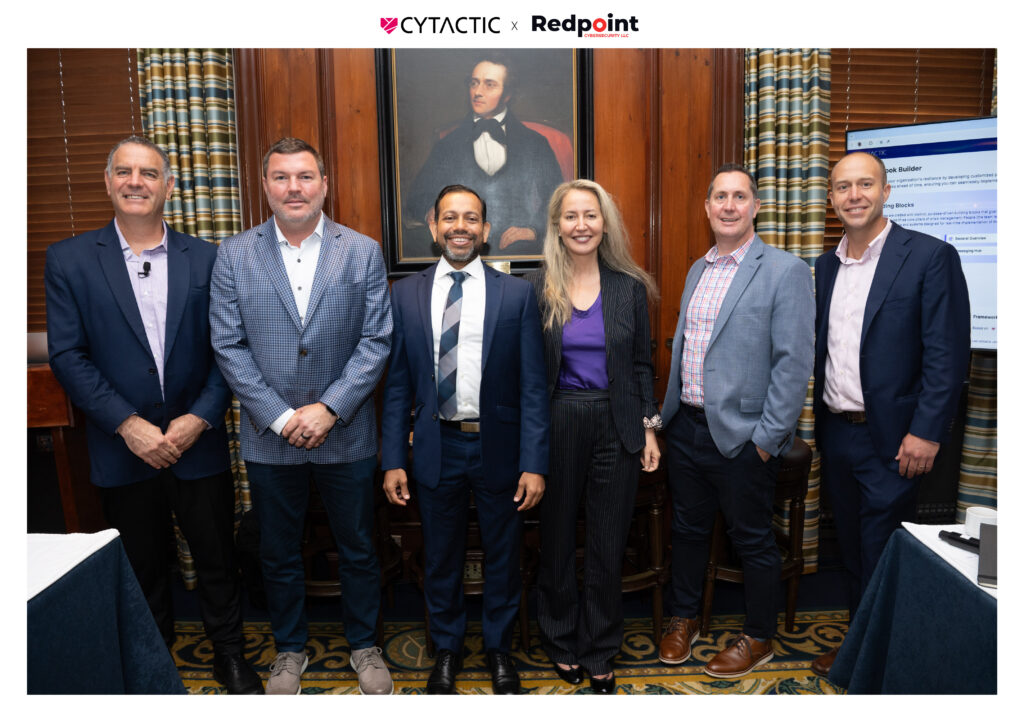 Dr. Nimrod Kozlovski - Founder & CEO, Cytactic and Tab Bradshaw, COO, Redpoint Cybersecurity. Photo: Nir Arieli/Cytactic